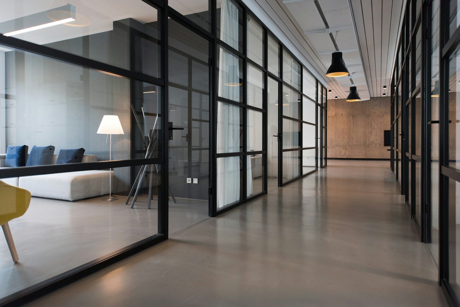 A contemporary workplace interior